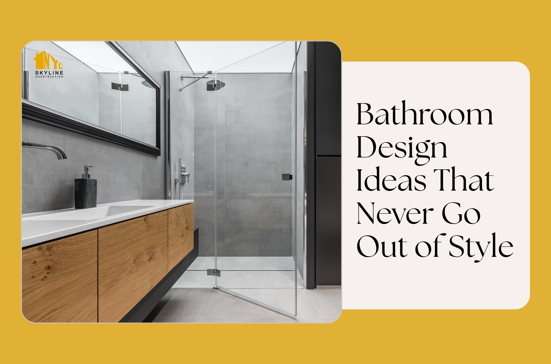 Bathroom Design Ideas That Never Go Out of Style