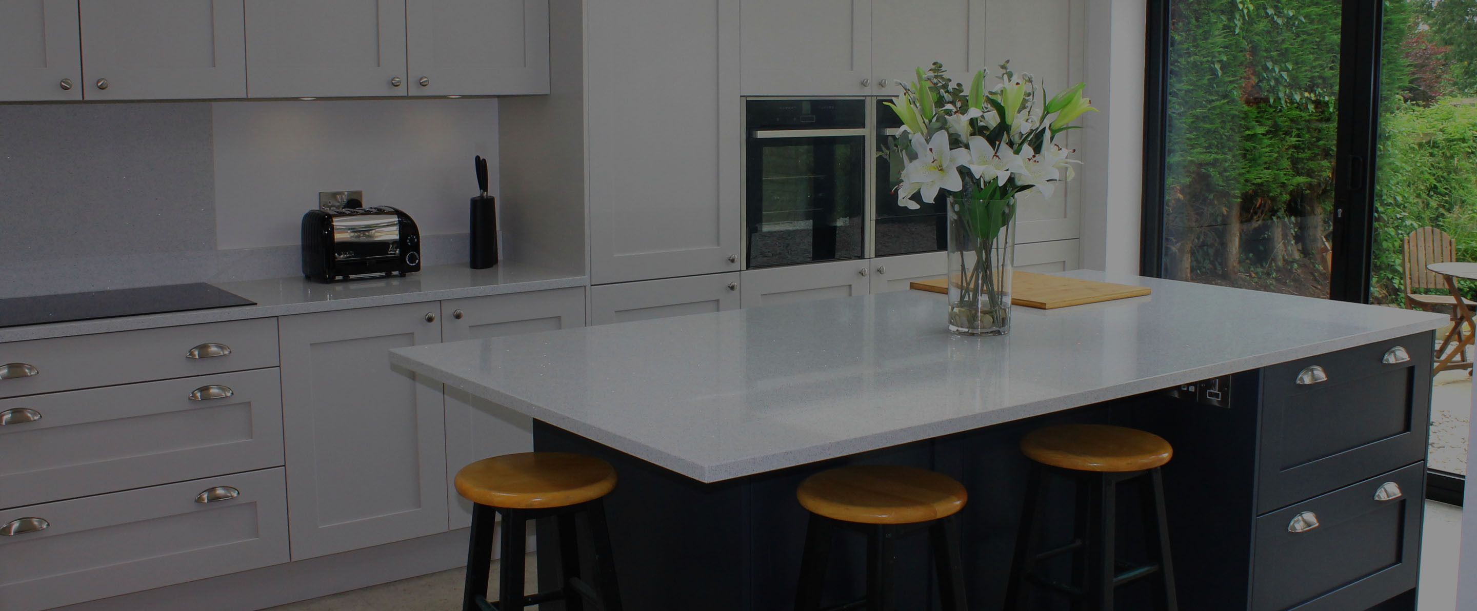 Modern Transitional Kitchen Remodel in Bronx, NY by NYC Skyline Construction Corp project photo